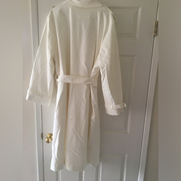 Sz 3X ivory trench coat NWT - Picture 5 of 6